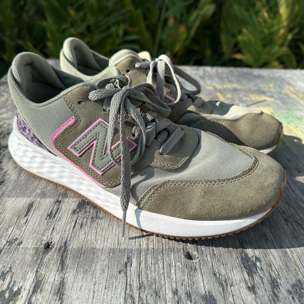 New Balance Fresh Foam X70 V1 Women’s 10.5 Green Pink Running Shoes Sneakers 940